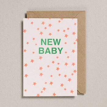 Cartes Riso - Paquet de 6 - Nouveau bébé (GC-RIS-0026)