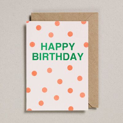 Cartes Riso - Paquet de 6 - Joyeux anniversaire (GC-RIS-0024)