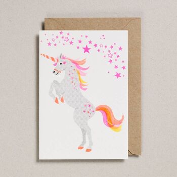 Cartes Confetti Pets - Paquet de 6 - Licorne