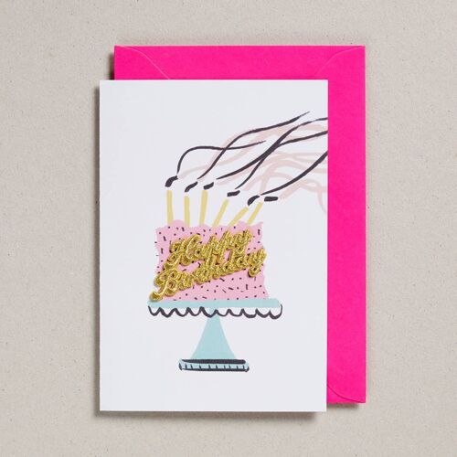 Cake Cards - Pack of 6 - Happy Birthday (GC-CKE-0004)