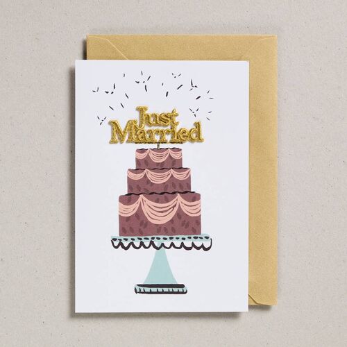 Cake Cards - Pack of 6 - Just Married (GC-CKE-0002)