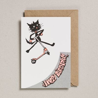 Cartes Rascals - Paquet de 6 - Scooter Cat