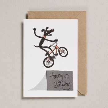 Cartes Rascals - Paquet de 6 - Chien Stunt Bike