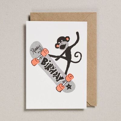 Tarjetas Rascals - Pack de 6 - Skateboarding Monkey