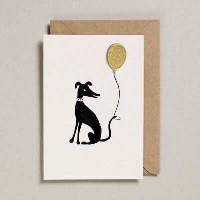 Iron on Charm - Pack of 6 - Dog with Balloon