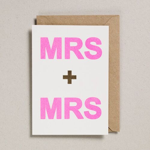 Valentines - Pack of 6 - Mrs & Mrs