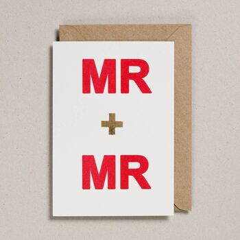 Carte Saint Valentin - Paquet de 6 - Mr & Mr