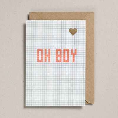 Valentines Cards - Pack of 6 - Oh Boy