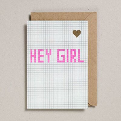 Tarjetas de San Valentín - Pack de 6 - Hey Girl