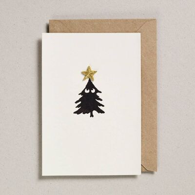 Weihnachtsanhänger zum Aufbügeln – 6 Stück – Baum