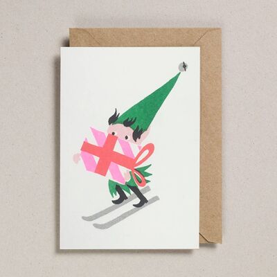 Riso Christmas - Pack of 6 - Skiing Elf