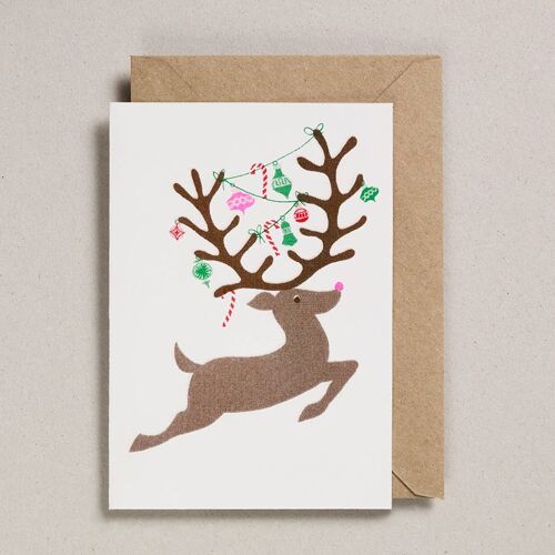 Riso Christmas - Pack of 6 - Leaping Deer