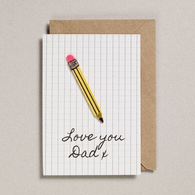 Write On With Cards - Pack of 6 - Pencil - Dad