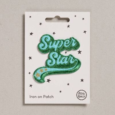 Patch zum Aufbügeln – 6 Stück – Super Star