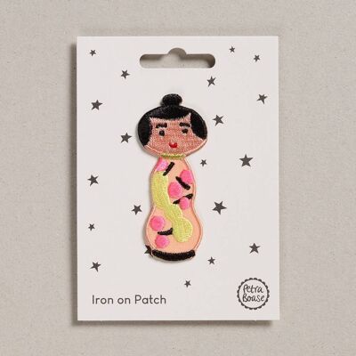 Iron on Patch - Pack of 6 - Doll Peach Dress