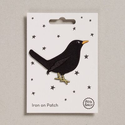 Iron on Patch - Pack of 6 - Black Bird