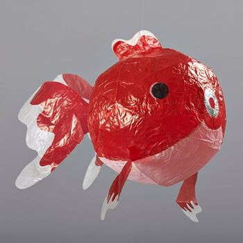 Ballon en Papier Japonais - Paquet de 6 - Poisson Rouge 1