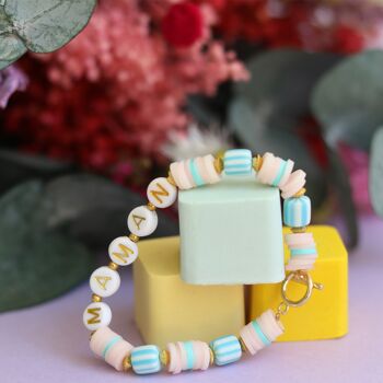 Perles lettres "Maman" pour bracelet à personnaliser (250098) 2