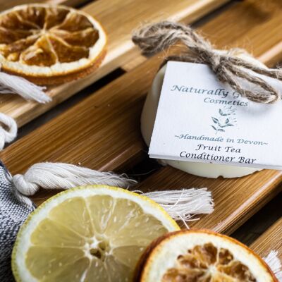 Fruit Tea solid conditioner bar, with lemongrass, grapefruit and tea tree natural essential oils