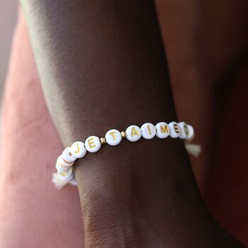 Perles lettres "Je t'aime" pour bracelet à personnaliser (250099) 3