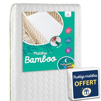 Babysom Color - Colchón de bambú para bebé - 60x120