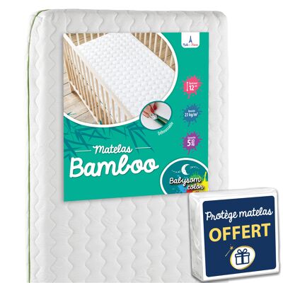 Babysom Color - Matelas Bébé Bamboo - 60x120