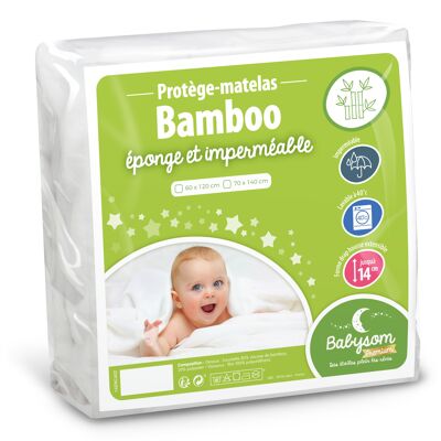 Babysom - Protector de colchón de bambú para bebé - 60x120