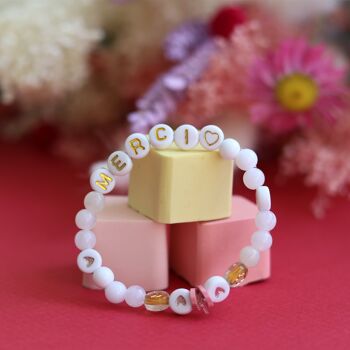 Perles lettres "Merci" pour bracelet à personnaliser 2