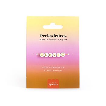 Perles lettres "Love" pour bracelet à personnaliser 1