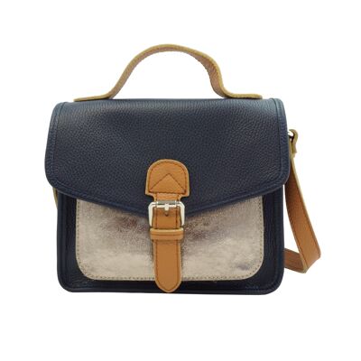 Satchel style bag with shiny pocket Daniel Marine