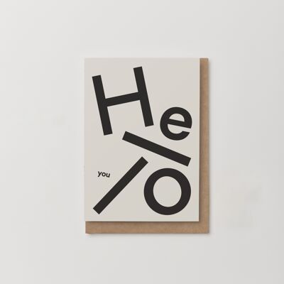 'Hello You' note card