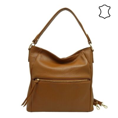 Faustine Camel Shoulder Bag