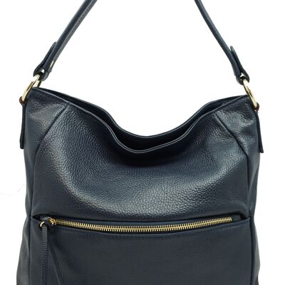 Navy Faustine shoulder bag