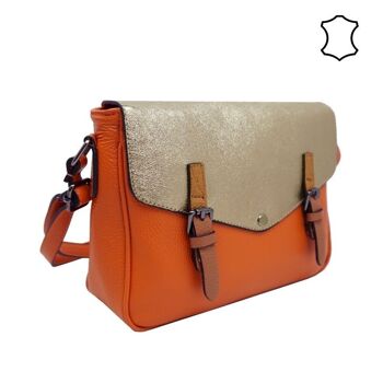 Sac bandoulière Elisa Orange 1