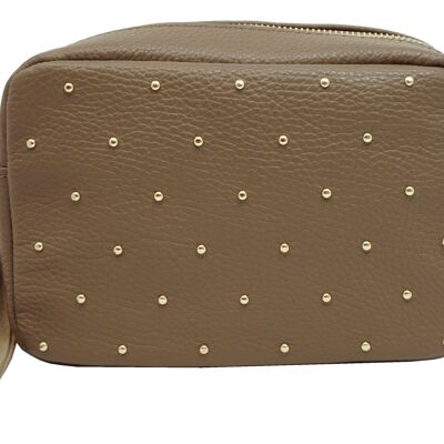Studded Emily Trotter Bag Taupe