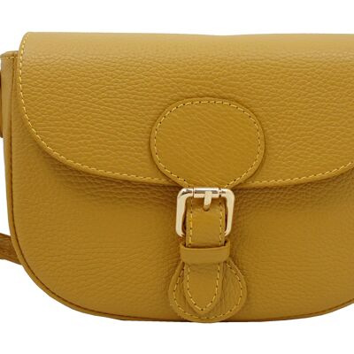 Turin leather shoulder bag Yellow