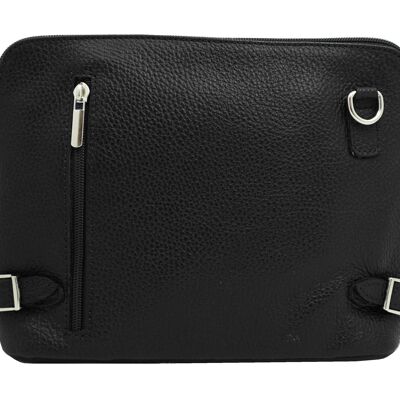 Eloise Leather Shoulder Bag Black