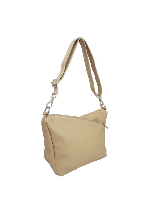 Sac bandoulière croisé Valence Taupe