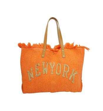 Grand sac cabas New York Orange 1