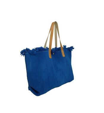 Grand sac cabas New York Bleu 2