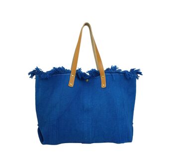 Grand sac cabas New York Bleu 3