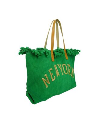 Grand sac cabas New York Vert 2