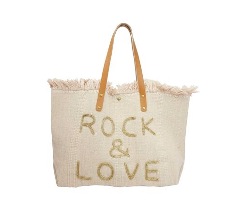 Grand sac cabas Rock & Love Nude