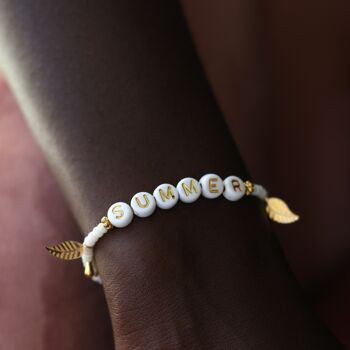 Perles lettres "Summer" pour bracelet à personnaliser 3