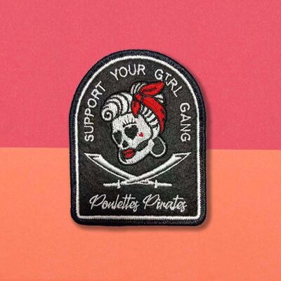 Patch Brodé "support Your Pirate Girl Gang"