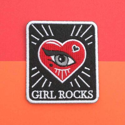 Patch brodé « Girl rocks »