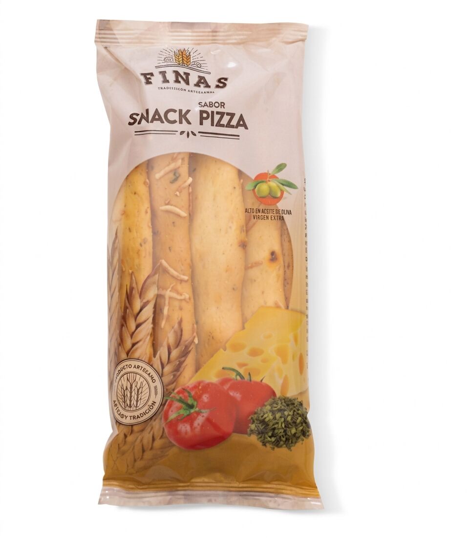 SNACK DE TRIGO CON QUESO SABOR PIZZA 75 g.