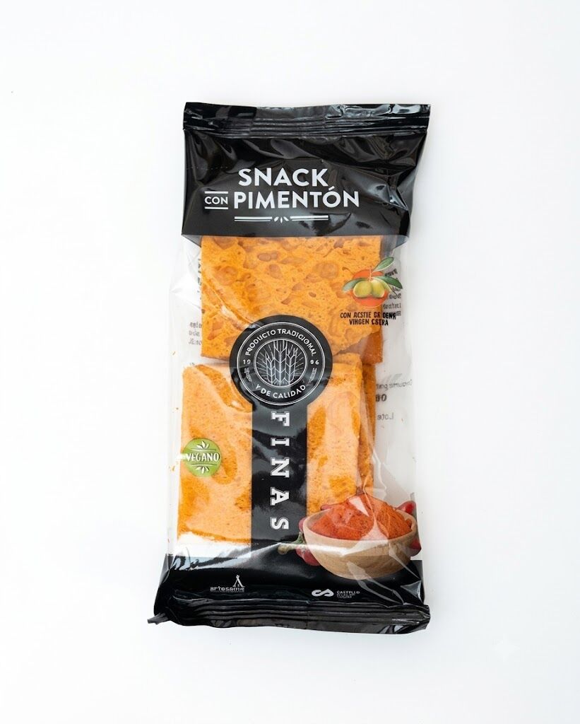 SNACK CUADRADITO DE PAN HORNEADO CON PIMENTÓN 55 g.