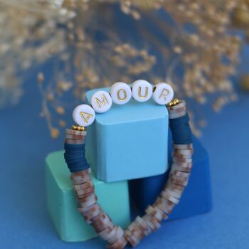 Perles lettres "Amour" pour bracelet à personnaliser (250108) 2