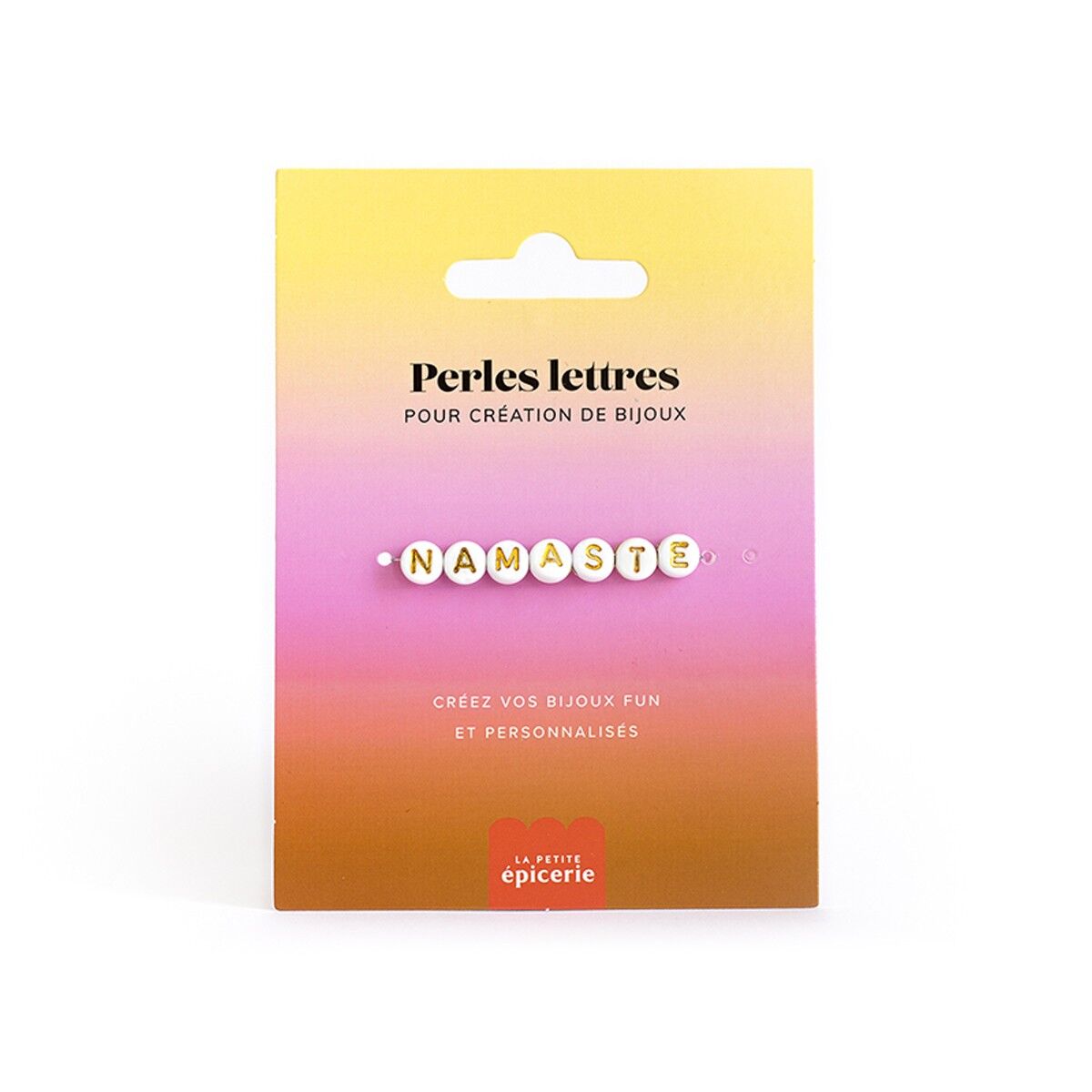 "Namaste" Buchstabenperlen für Armband zum Personalisieren (250096)